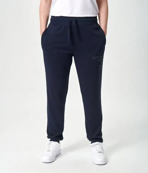 Copenhagen Bamboo Marineblaue Bambus-Sweatpants mit Logo – Produktbild 4 von 4