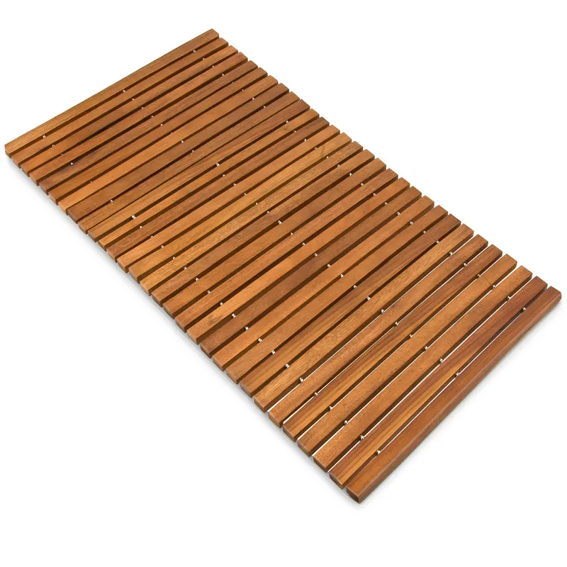 Casaria® Badematte 76x50cm Akazie FSC®-zertifiziert, Braun, – Produktbild 2 von 2