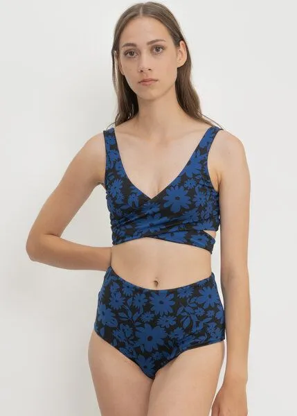 boochen boochen Bikini Top Noja - wendbar, Dark moonflower (schwarz), – Produktbild 3 von 4