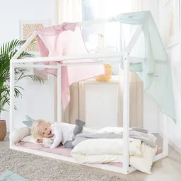 roba Roba Nachhaltige Hauslounge, Hausbett 'Montessori' weiß – Produktbild 1 von 1