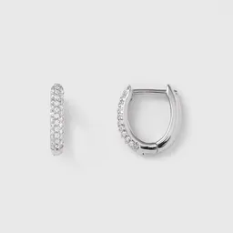 fejn jewelry fejn jewelry Creole 'pavé huggie' - mit Zirkonia – Produktbild 1 von 1