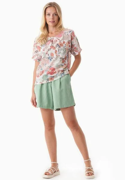 ORGANICATION ORGANICATION Bluse aus Bio-Baumwoll-Voile mit Blumenmuster, Flower garden, – Produktbild 2 von 4
