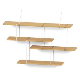 Hausen Hausen Wandregal Link shelf set 1 oak / white – Produktbild 1 von 1