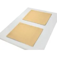 Nature by Adam Nature by Adam Tischset 2er Pack aus 100% Bio-Baumwolle - Made in Germany - Graphic Ventus Light, Dunkelgelb, – Produktbild 1 von 1