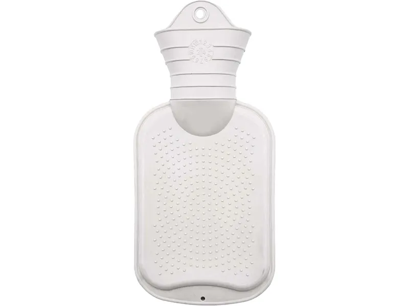 Fair Zone Fair Zone Wärmflasche aus Naturkautschuk, 0,7 l, weiß – Produktbild 1 von 2