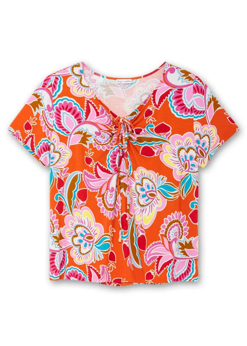sheego by Joe Browns Neckholdershirt hummer-gemustert, Hummer-gemustert, – Produktbild 2 von 3