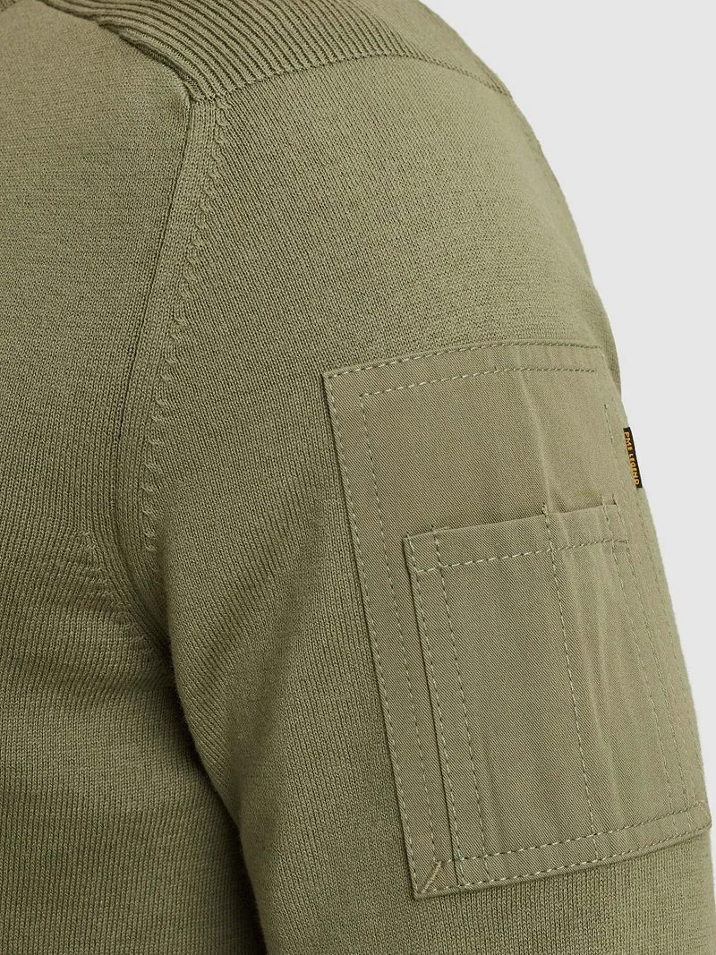 PME Legend PME Legend American Classic Pullover Oil Grün - Größe L, Grün, – Produktbild 4 von 5