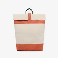 Kork-Deko Kork-Deko Weiß-rot Wickelrucksack aus Kork für Freizeit & Business – vegan & wasserabweisend – Produktbild 1 von 1