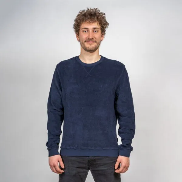 LANGBRETT LANGBRETT Frottee Sweater Männer, Dunkelblau (blau), – Produktbild 1 von 4