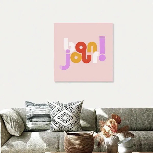 Photocircle Photocircle Poster / Leinwandbild - bonjour - french – Produktbild 4 von 4
