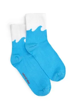 Natural Vibes Natural Vibes Waves Socken | Bio GOTS | Quarter Socken | Herren Damen Socken | – Produktbild 1 von 1