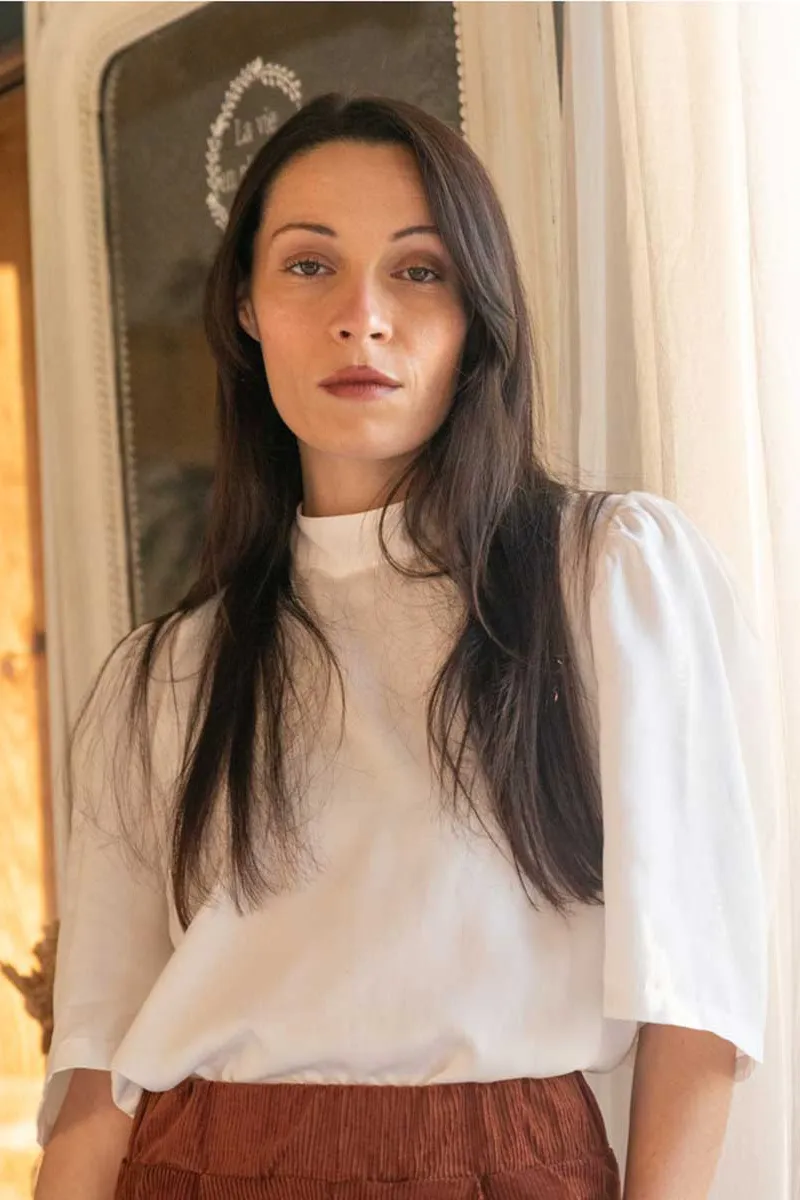 WiDDA Widda Damen vegan Bluse Olivia Weiß, Weiß, – Produktbild 2 von 2