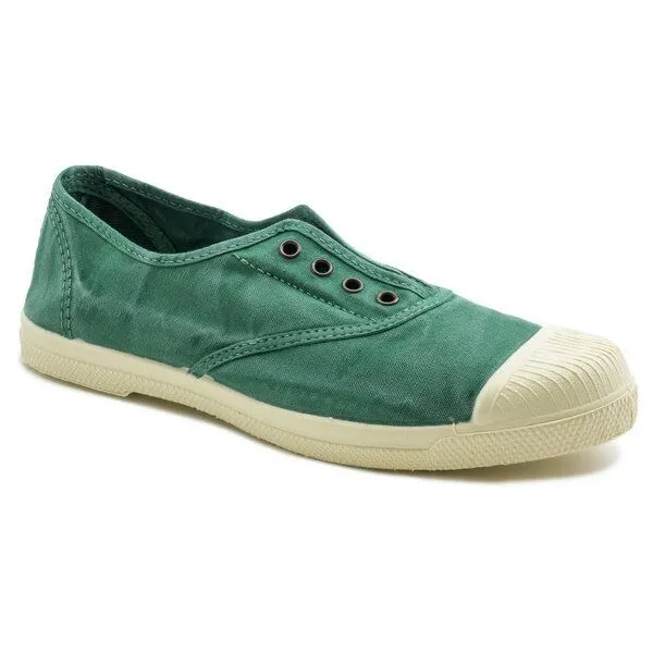 Natural World Natural World Vegan Damen Sneaker washed - Old Lavanda, Grün (albahaca), – Produktbild 1 von 3