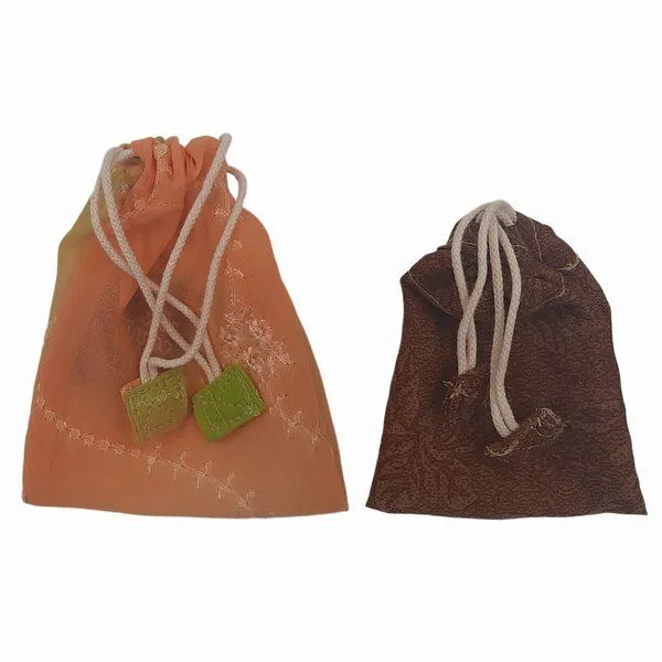 Rice&Carry Rice&Carry FAIR ZONE Sari Geschenkbeutel 2er Set – Produktbild 2 von 2