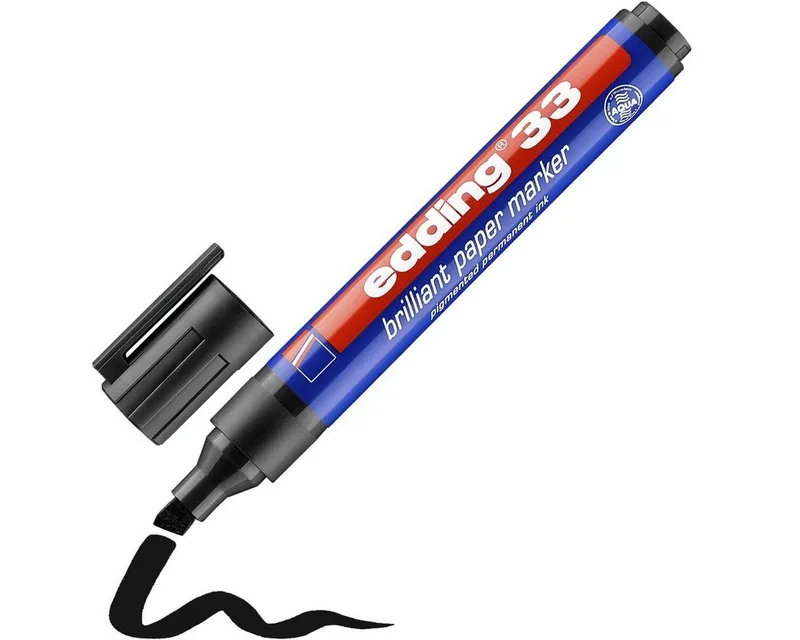 Edding Edding Pigmentmarker "33" schwarz – Produktbild 4 von 8
