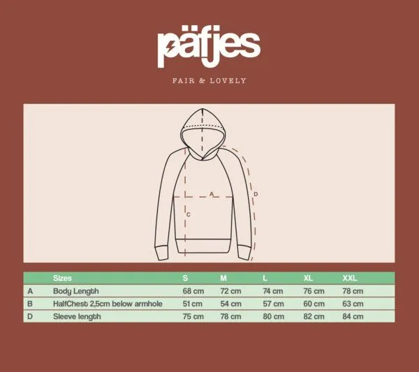 päfjes päfjes Basic / Blanko - Fair gehandelter Unisex Bio Hoodie / Kapuzenpulli, Orange, – Produktbild 1 von 3