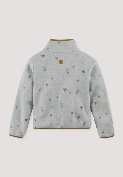 hessnatur hessnatur Fleece-Jacke aus reiner Bio-Baumwolle, Nebelgrau, – Produktbild 3 von 3