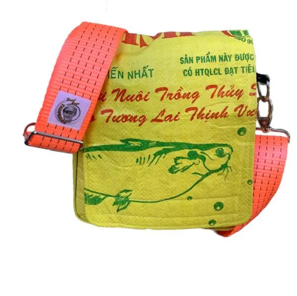 Beadbags Beadbags kleine Umhängetasche mit orangenem Tampenjan Gurt Ri10TJ – Produktbild 3 von 8