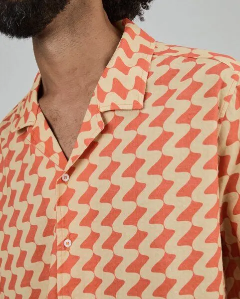 Brava Fabrics Brava Fabrics Gum Aloha-Hemd Rostrot – Produktbild 2 von 3