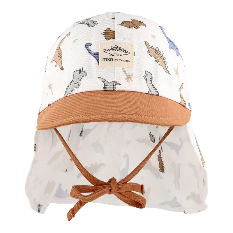 Maximo Maximo Schirmmütze mit Nackenschutz Dinos, Natur | mehrfarbig, – Produktbild 1 von 3