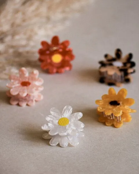 lille mus lille mus Haarklammer 'Blume', Weiss, – Produktbild 1 von 4