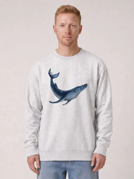 watapparel watapparel Sweatshirt Unisex Wal, Cool heather grey, – Produktbild 2 von 2