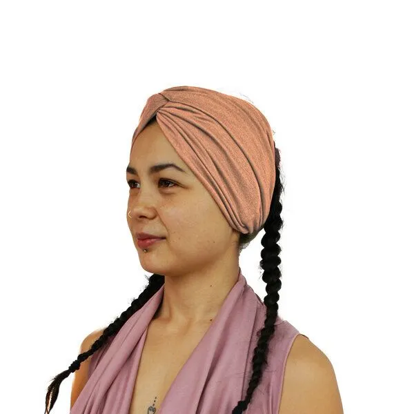 körber mode körber mode breites Haarband aus Bio Leinen Jersey Twist gerafftes Stirnband Frühjahr Sommer – Produktbild 1 von 1