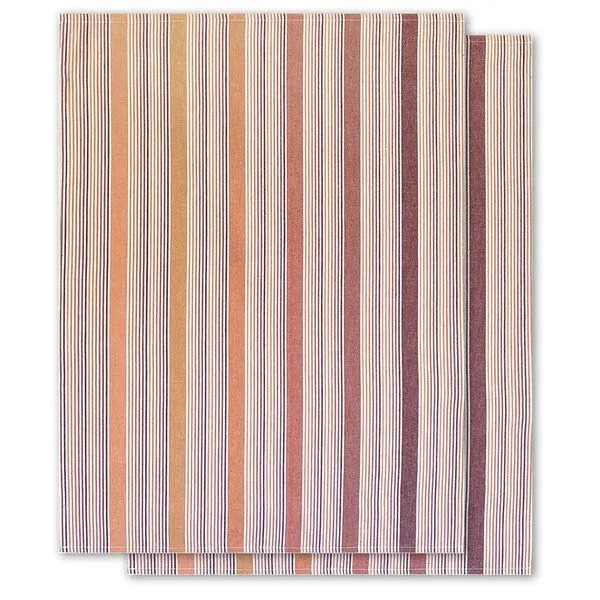 Solwang Design Solwang Design 2er-Set Geschirrtücher aus 100% Biobaumwolle, 70 x 50 cm, Terrakotta mix, – Produktbild 2 von 2