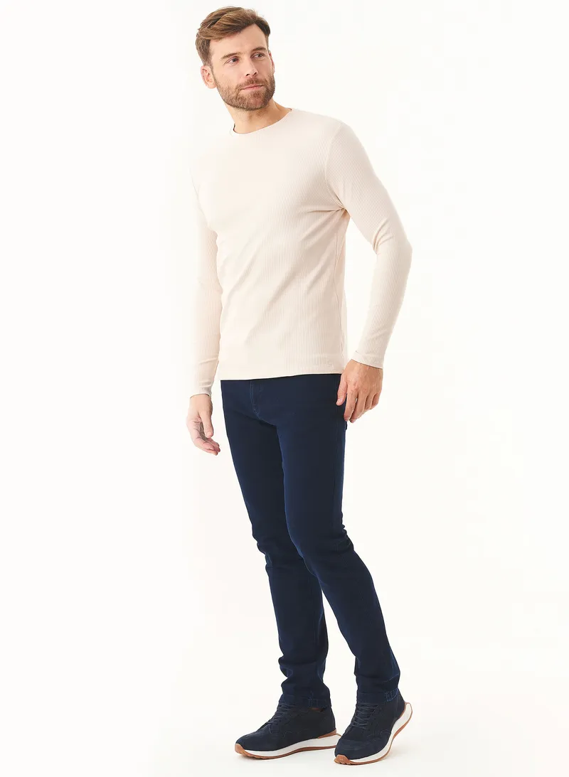 ORGANICATION ORGANICATION Herren vegan Schmale Jeans Dunkelmarine, Extra dunkelblau, – Produktbild 1 von 2