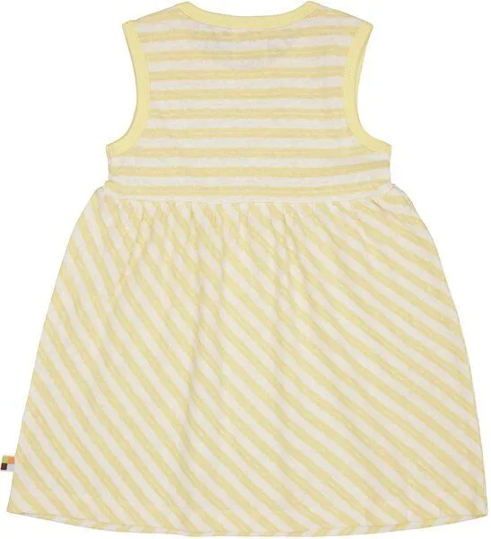 loud + proud loud + proud Babys & Kinder Kleid Streifen mit Leinen, GOTS-zertifiziert, Blonde(gelb), – Produktbild 2 von 2