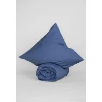 MELA Perkal Bettwäsche Set MAJULI | von MELA | Fairtrade & GOTS zertifiziert, Blau, – Produktbild 1 von 2