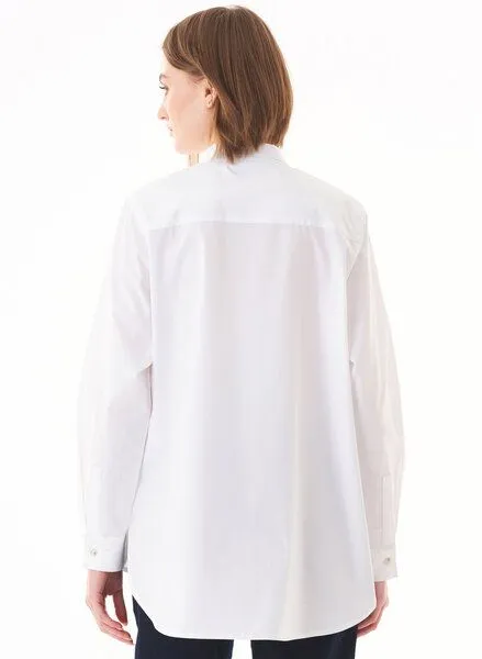 ORGANICATION ORGANICATION Hemdbluse aus Bio-Baumwolle, Weiß(white), – Produktbild 4 von 4