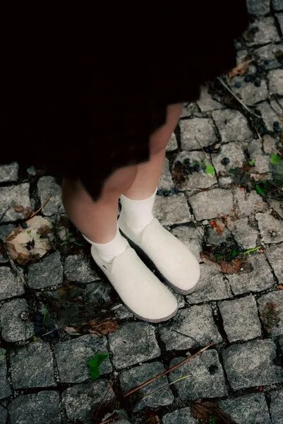 ASPORTUGUESAS ASPORTUGUESAS Filz Pantolette Come, Taupe, – Produktbild 4 von 4