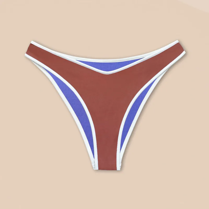 Woodlike Woodlike Damen vegan Bikini Bottom Reversible Contour Cheeky Rose Brown / Lilac, Braun, – Produktbild 2 von 2