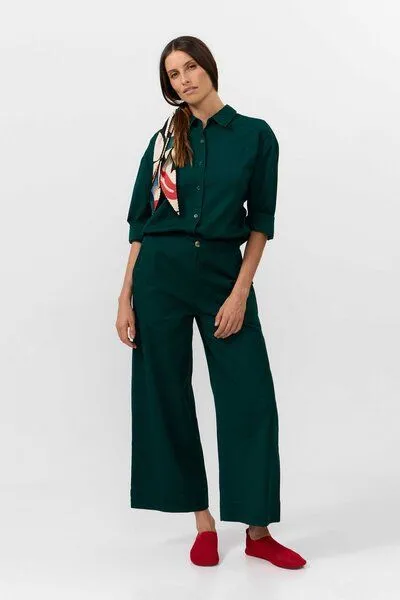 SUITE13LAB Suite13lab Damen-Straighthose ULLA, Deep green(grün), – Produktbild 1 von 4