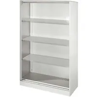 Regal "CONTACT", Höhe 163,5 cm  (BxT) 100 x 43,5 , silber – Produktbild 1 von 1