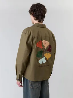Yahmo Yahmo Herren vegan Jacke Workwear Bestickte Fritz Olive – Produktbild 1 von 1