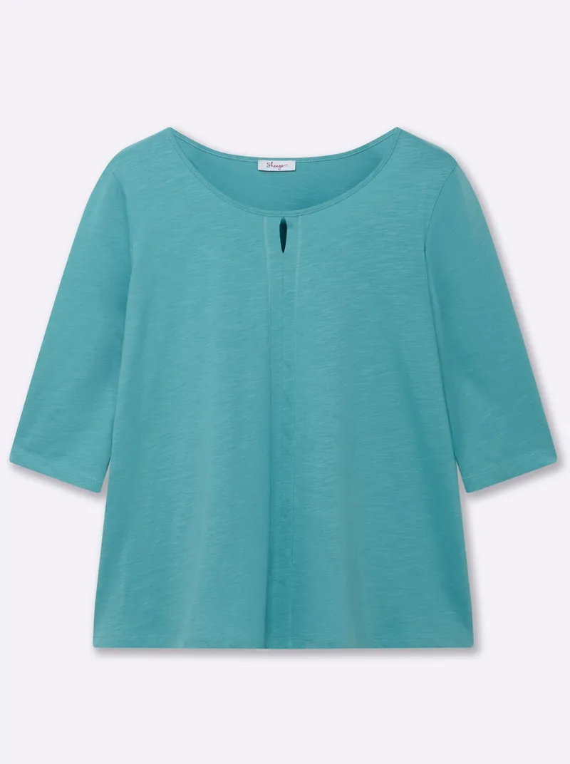 sheego 3/4-Arm-Shirt, Ozean, – Produktbild 1 von 2