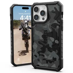Urban Armor Gear MagSafe-Hülle für Apple iPhone 15 Pro, Urban Armor Gear, Pathfinder SE Midnight Camo, Tarnmuster – Produktbild 1 von 1