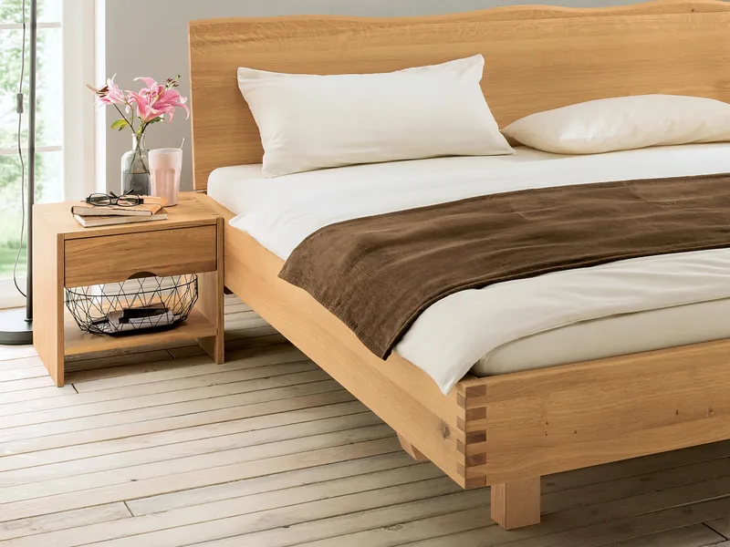 allnatura Nachttisch "Romana" | Variante 02 | H42xB42xT42 cm, Buche, – Produktbild 2 von 2