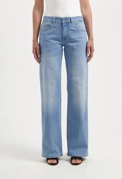 MUD Jeans MUD Jeans Damen Jeans "Cleo Mid Loose - Light Stone Vintage", Blue, – Produktbild 5 von 5
