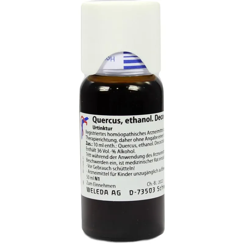 Weleda WELEDA QUERCUS ETHANOL.Decoctum Urtinktur D 1 50 ml Dilution – Produktbild 1 von 1