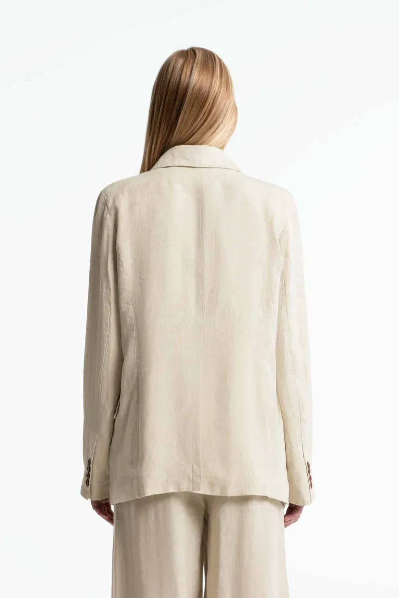 Kings Of Indigo Kings of Indigo Damen vegan Blazer Diana Beige, Beige, – Produktbild 2 von 2