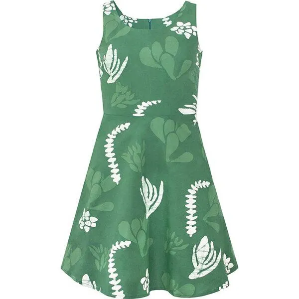 Global Mamas Global Mamas Bio Kleider - AVA - Roses/Pathways/Sankofa/Argyle, Olive, – Produktbild 1 von 3
