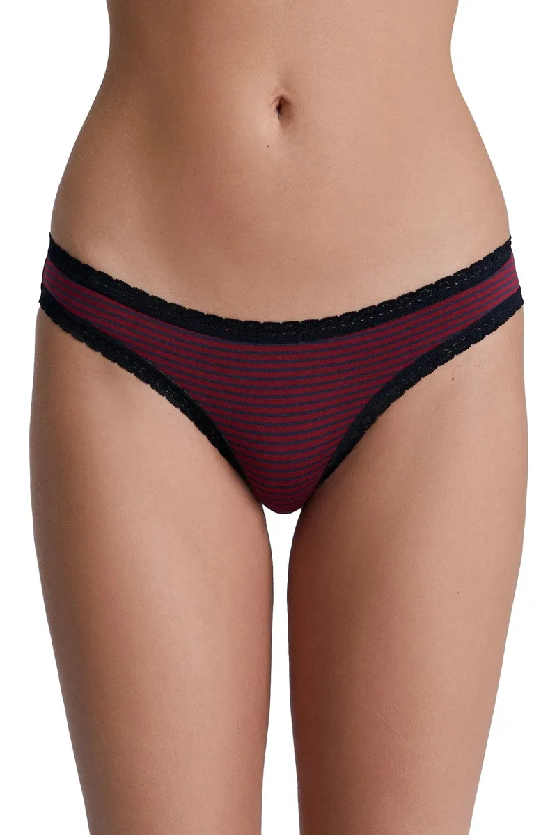 Albero Natur Albero Natur Damen vegan Multipack 6x Slips Mit Spitze Tibet, Rot, – Produktbild 1 von 2