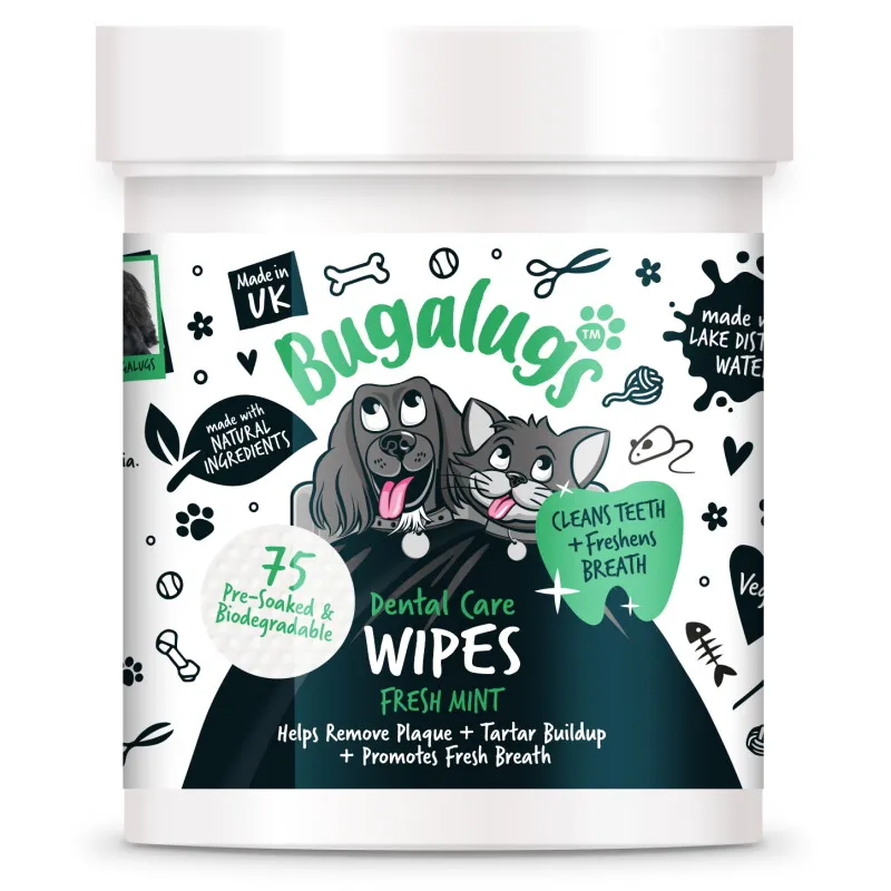Bugalugs Bugalugs Zahnreinigungstücher 75 Stück – Produktbild 1 von 2