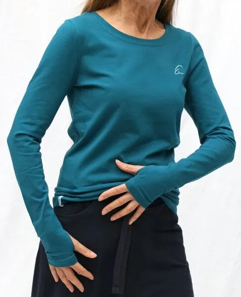ESPARTO ESPARTO Shirt "Vicitra", Petrol, – Produktbild 2 von 3