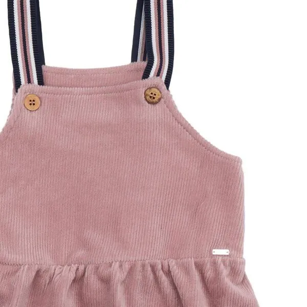 Walkiddy Kinder Latzkleid GOTS zertifiziert – Bio-Baumwolle, Rosa, Trägerkleid, weich & bequem, vielseitig kombinierbar | Walkiddy, Pink, – Produktbild 2 von 3