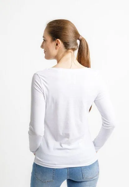TORLAND TORLAND Damen Longsleeve LANIA, Weiß, – Produktbild 3 von 4