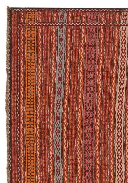 Rugtales Kelim Kordi „Rugtales“ aus Schurwolle, Orange, – Produktbild 4 von 4